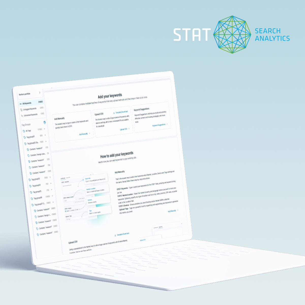 STAT Add Keywords Redesign: Streamlining the First Step to Insightful SEO Analytics